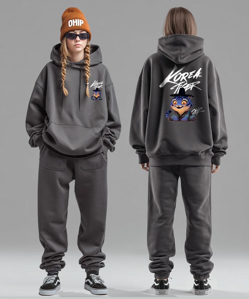 Ohpxharmonia Joseon Tiger Fleece-Lined Hoodie 6