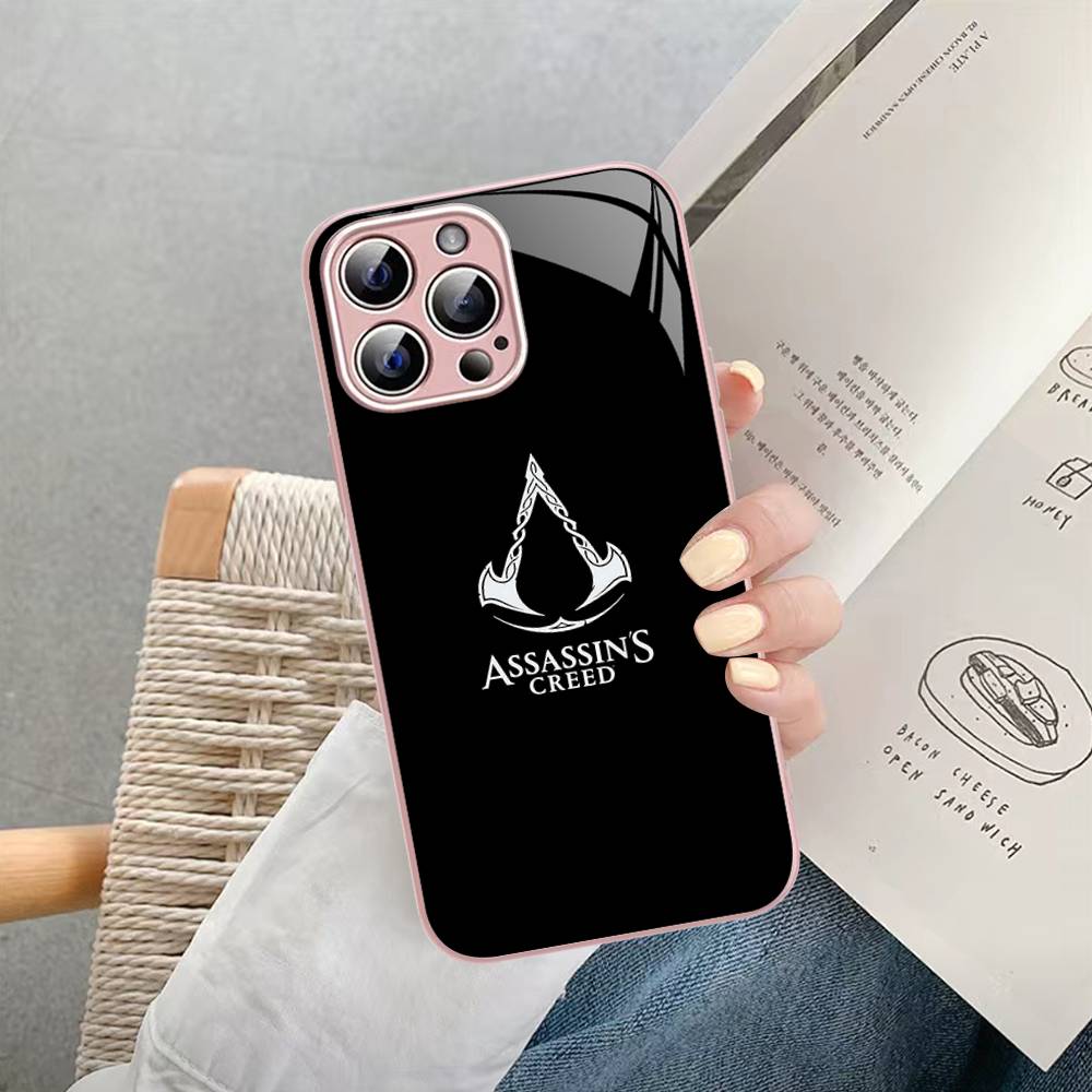 A-Assassin S-Creed Szklana Osłona Hartowana Do Gier Na Iphone 14 13 12 11 Pro Mini XS MAX 14Plus X XS XR Etui
