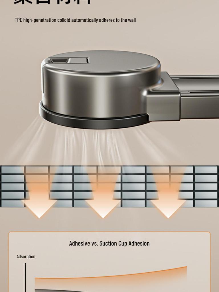Starker Klebe-Saugnapf-Hakenständer für wandmontierte Eingangstüren, kein Bohren erforderlich