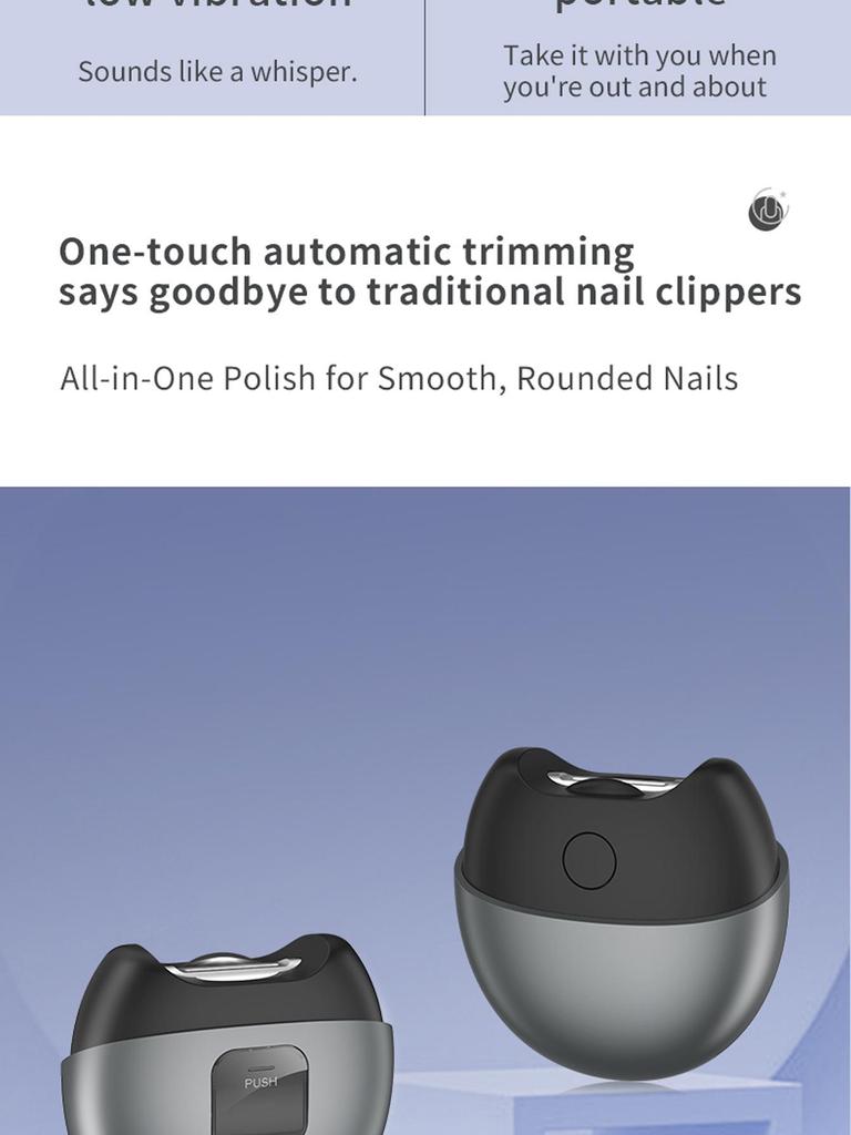 Automatic Electric Nail Clipper with Anti-Pinch and Nail File