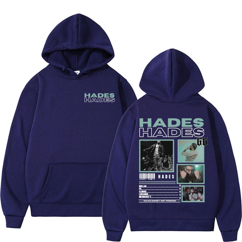 Rapper Hades 66 Make Money Not Friends Album Grafik Hoodie Herren Damen Mode Hip Hop Popmusik Übergroßer Hoodie Y2k Sweatshirt
