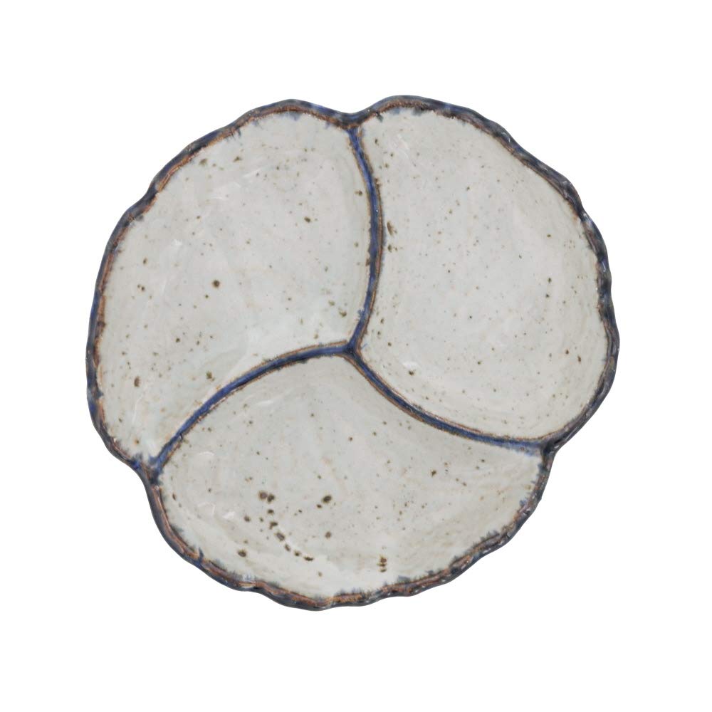 

Tableware East Craze Japanese Tableware 3-Compartment Plate, 20.5cm, Flower-Shaped Design, белый