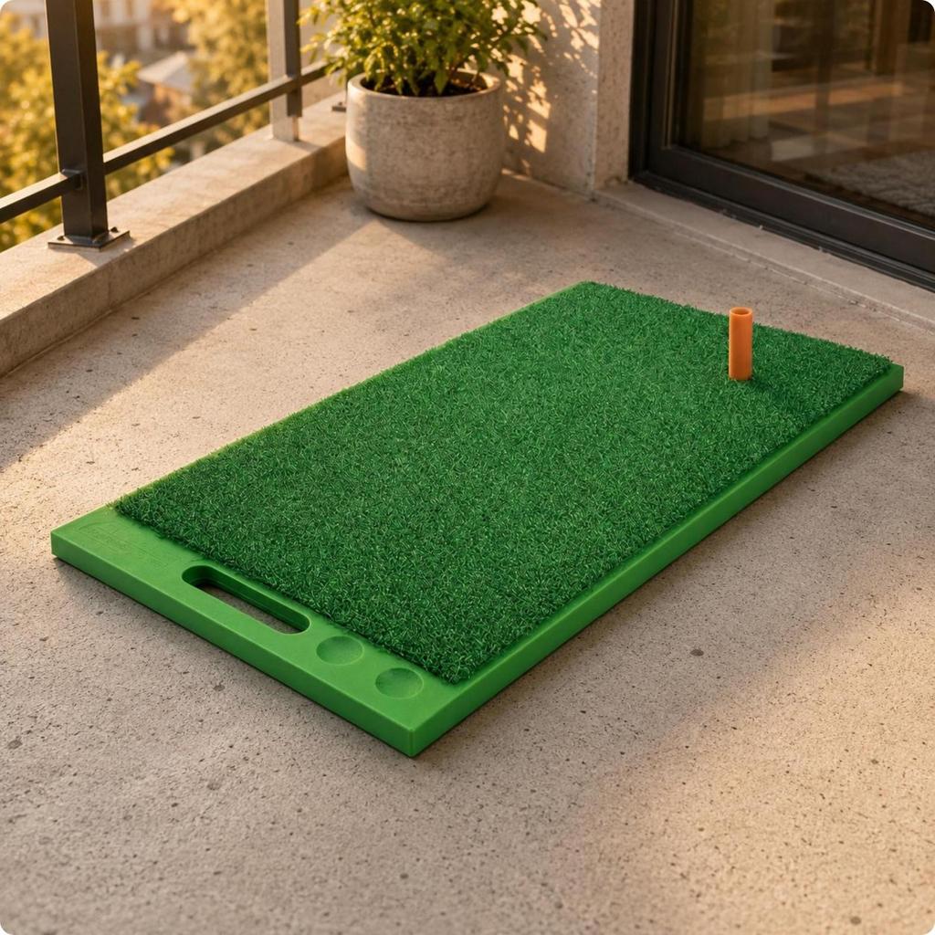 Golf Chipping Mat Portable Swing Green Turf Sports Gear