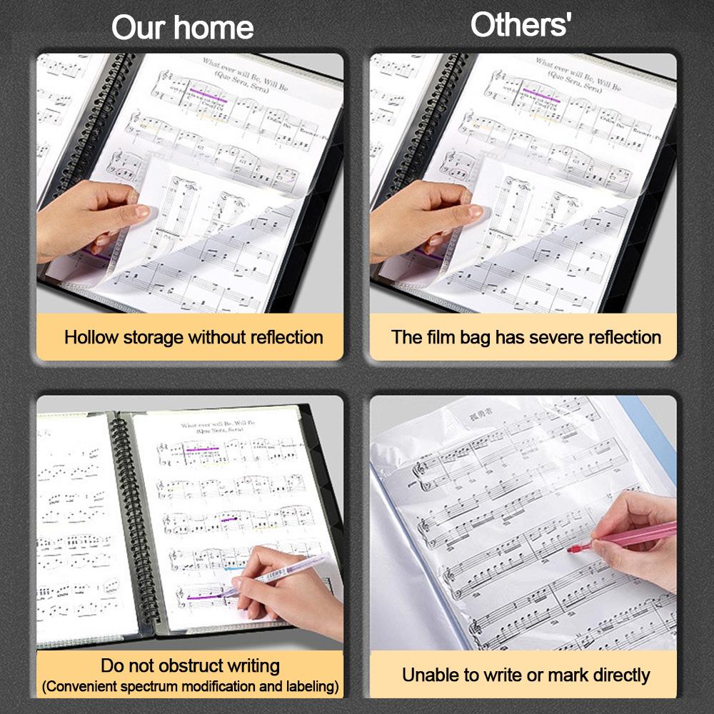 Can Be Modified Sheet Music Folder Waterproof Piano Replay Folder Sheet Music Holder Musician