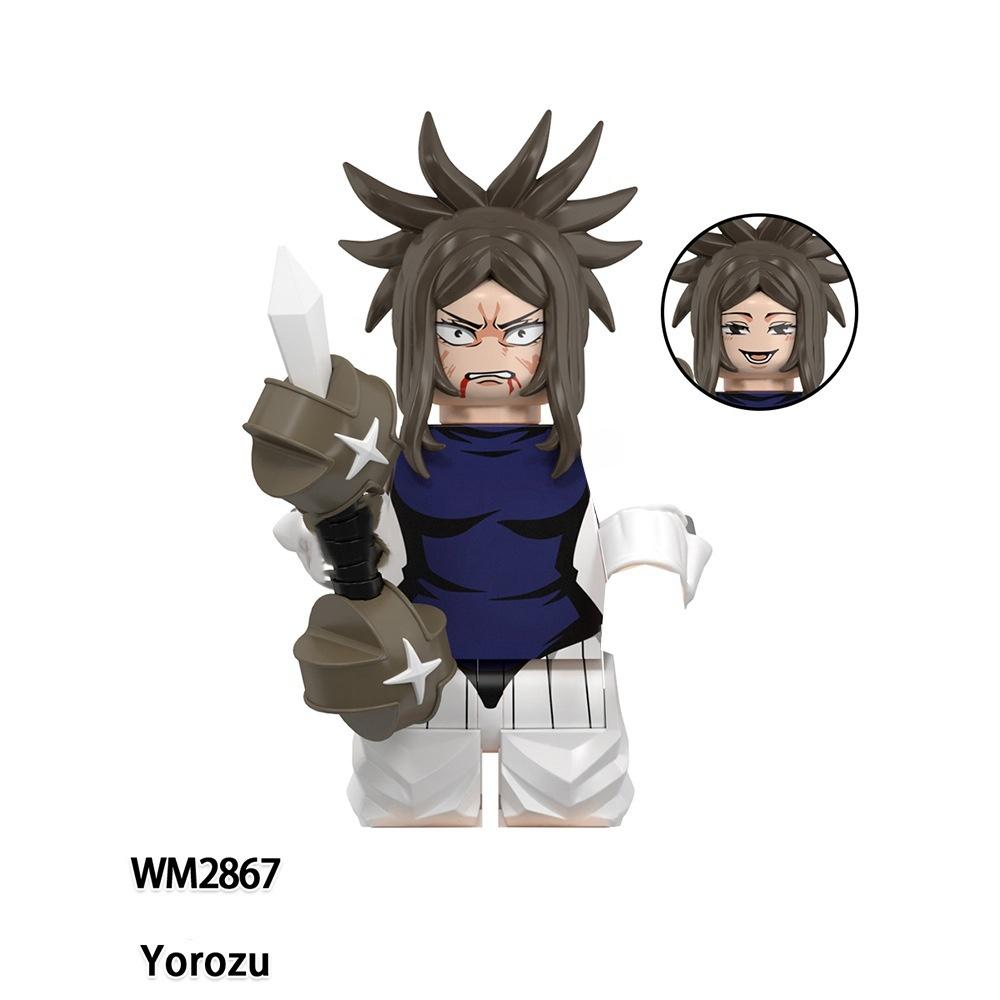 Jujutsu Kaisen Anime Cartoon Gojo Satoru Itadori Yuj Fushiguro Megumi Okkostu Yuta Building Blocks Mini Action Figures Kids Toy