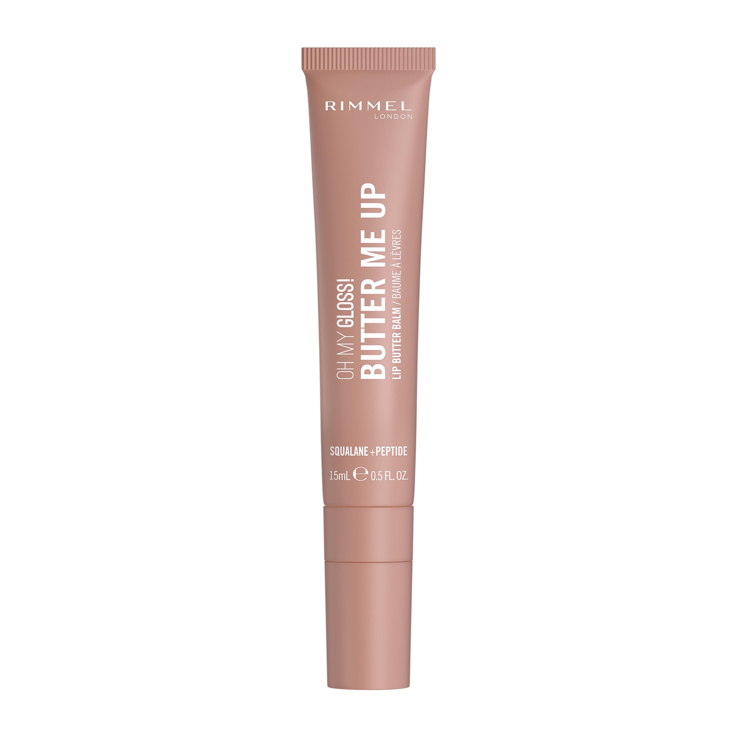RIMMEL Oh My Gloss Lip Butter Balm 001 Latte Delight 15ml (Brown Beige)