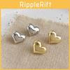 Elegant Retro Heart Design 925 Silver Stud Earrings Trendy Ins Jewelry For Ladies