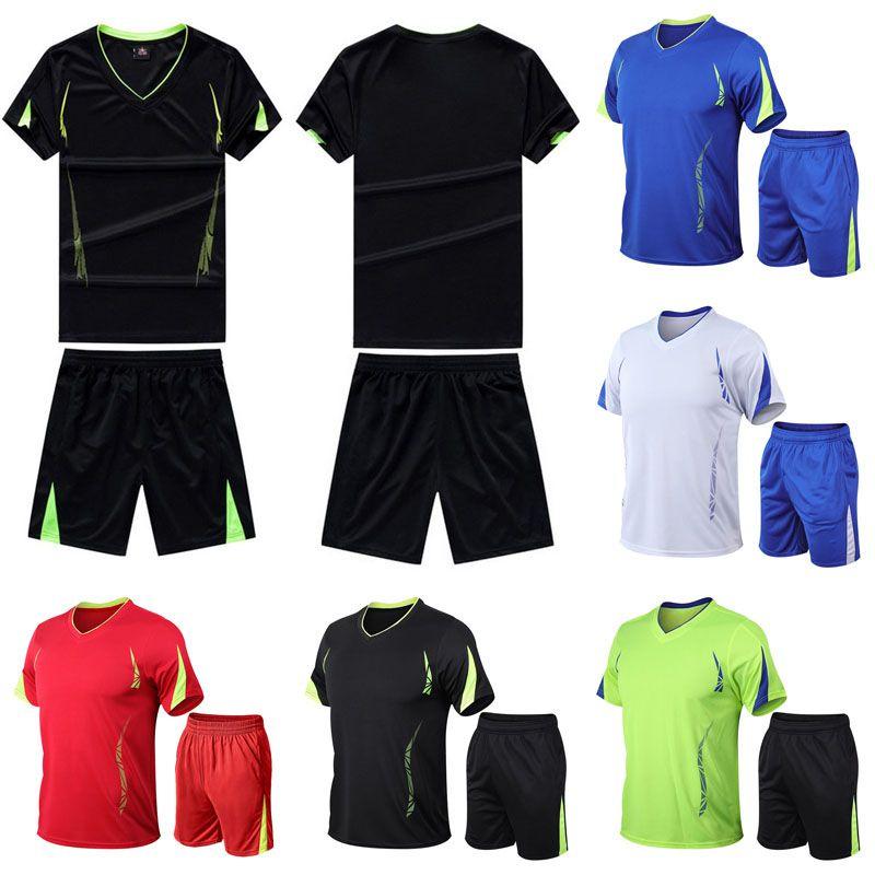 Breathable Summer Quick-drying Sports Suit With Short Sleeve T-shirt And Shorts**