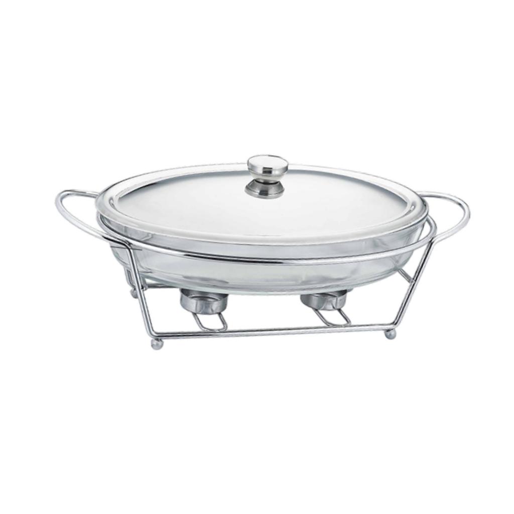 Buffet Food Warmer Stable Round Chafing Dish for Banquet Kitchen Event Party