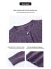 Women's Warm 100% Pure Wool Cardigan: Autumn/Winter Thick Knit Round Neck Sweater for Middle-aged & Elderly Moms