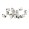 50Pcs Coupling Nut Round Rod Connector Female Thread 304 Stainless Steel M6x1.0 10 L13mm