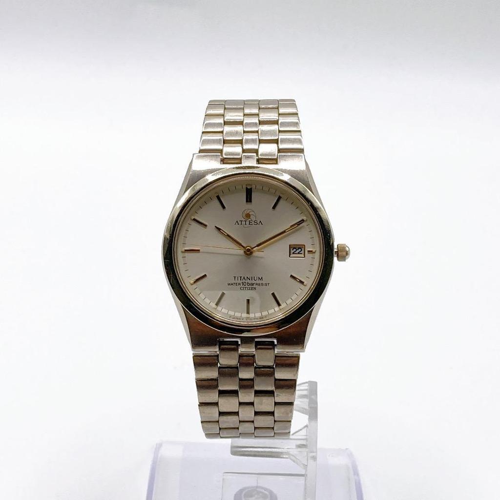 Used CITIZEN ATTESA Men's Watch Quartz Operation Titanium 419