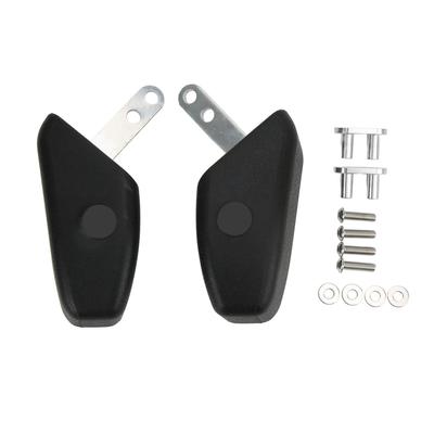 Pair Motorcycle Rear Passenger Armrests Top Case Box Rear Seat Mount Handrails Replacement for