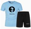 Anime Goku Mesh Sports T-shirt & Shorts Set - Breathable Basketball Uniform