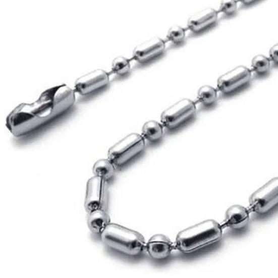 Κολιέ μόδας casual 2,4 mm Εξαιρετικό ελαφρύ ασημί χρώμα