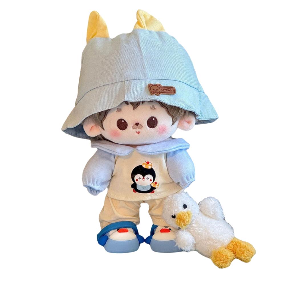 Cotton Material Doll Clothes Multicolor Miniature Dress House Accessories Doll Cap  Changing Game