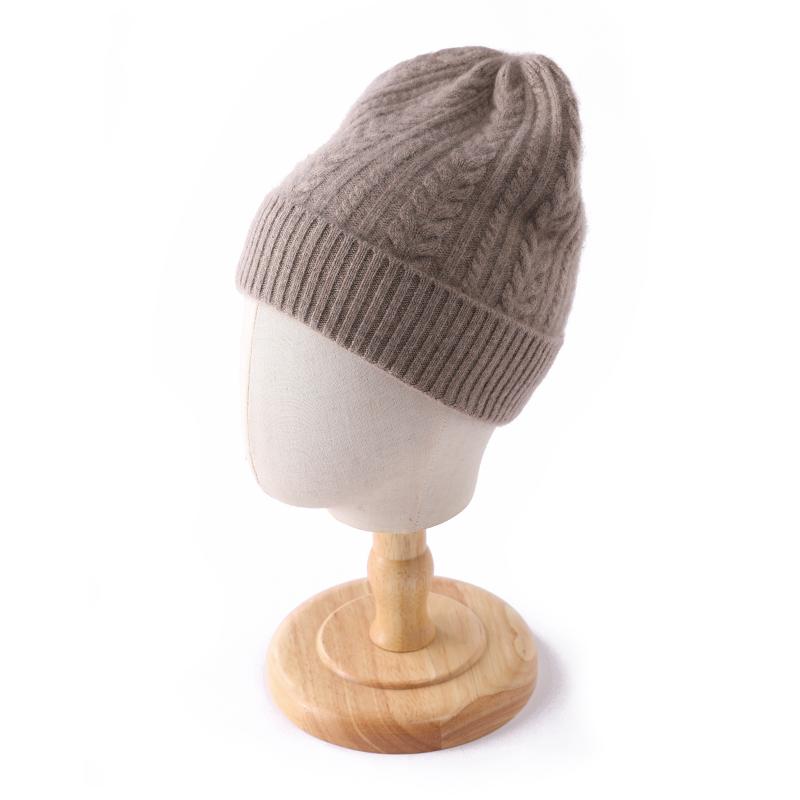 Women&Men Winter Hat 100% Pure Cashmere Knitted Bonnet Solid Fashion Y2K HipHop Street Skullies Cap Girl Boy Warm Ski Hat Unisex