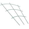KADAX Potted Ladder Support For Plants Flowers Steel Stake Green 3pcs