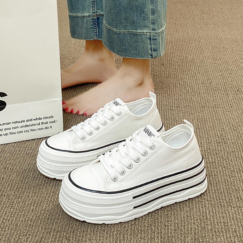 Canvas Shoes New Summer Small Casual Size Sports Platform Heightening Board Shoes