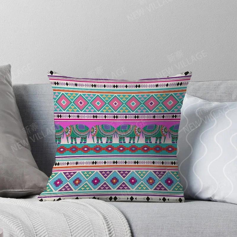 Fall Home Decor Autumn Living Room Throw Pillow Cover Sofa Boho Cushion Cover Mandala