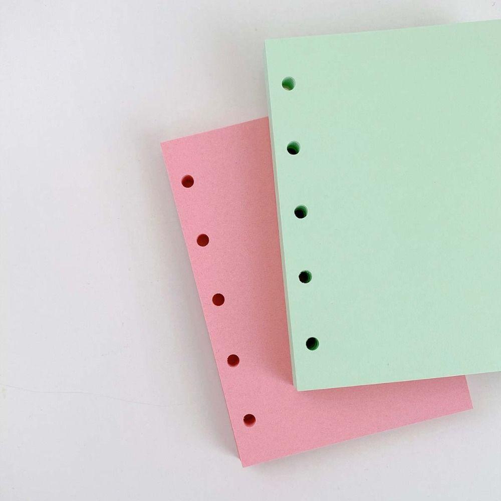 5-Ring Refill Spiral Binder Inner Pages 50Sheets Notebook Index Divider Page School