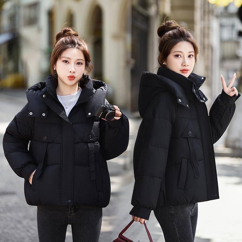 Hooded Short Loose Thick Warm Jacket