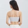 Foundation Invisible Ultra-Thin Seamless Lace Bra, Glitter Strap Lift Anti-Sag Wireless Push Up Bra for Small Bust Women