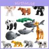 Mini Blocchi da Costruzione Modello Coccodrillo Squalo Orangutan Blocchi Decorativi Per Bambini Materiale Plastico