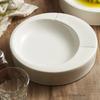 Ceramic Dinner Plate Restaurant Circular Thick Soup Plate Salad Plate Dessert Dish Snack Dish Pasta Plates Solid Color Tableware