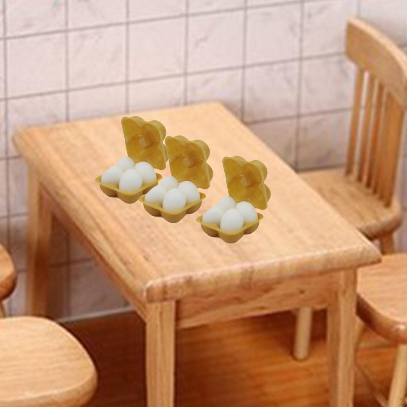 

Миниатюрный лоток для яиц для кукольного домика, 12 шт., яйца, 1/12, аксессуары для самостоятельного изготовления, микро-украшение, маленькая коробка жёлтый