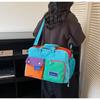 Color Block Large Capacity Travel Bag - Portable, Carry-On, Gym & Short Trip Handbag