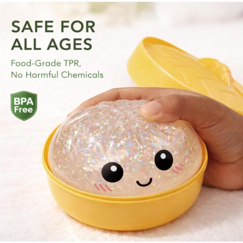 Raviolo Scintillante Raviolo Scintillante Squishy Con Scatola Ravioli Giocattolo Tattile da Premere Buon Regalo Per Bambini Per Alleviare Lo Stress