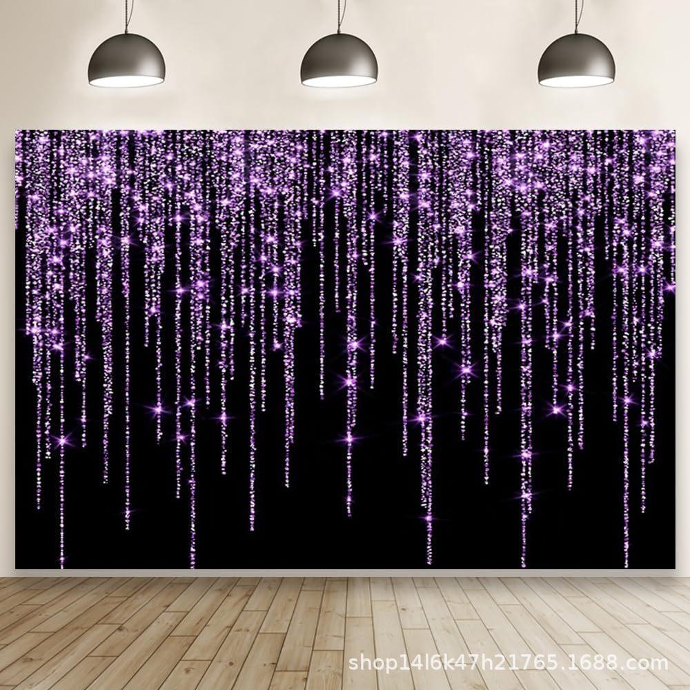 

Блестящее пятно Розовое золото Черный фон Ткань Комнатная подвесная ткань Декоративная ткань для гостиной Ковер для спальни Гобелен 95 * 73Cm