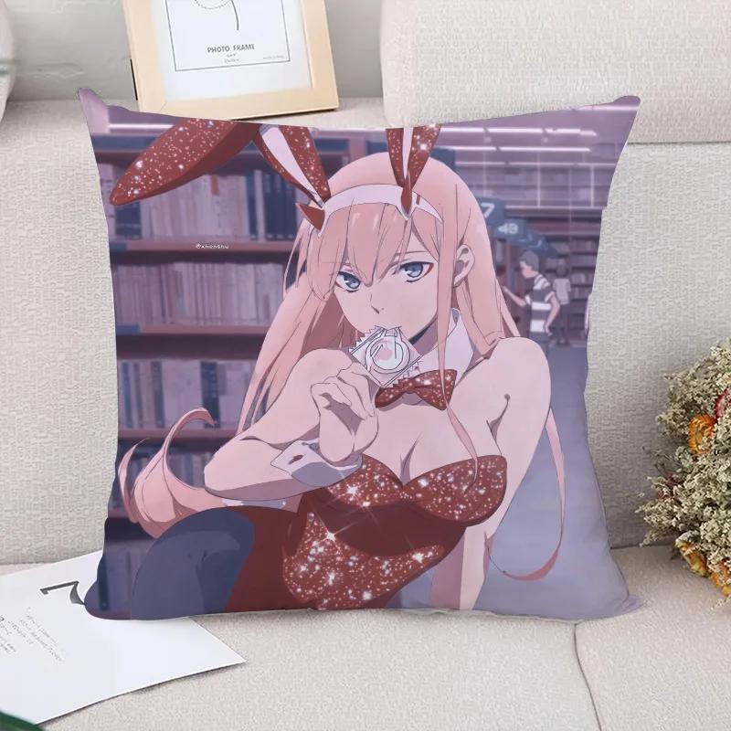 Cushion Cover  Darling in the FranXX Decorative Pillowcases  Fall Decor Pillowcase Car Decoration Pilow Cases Pillow