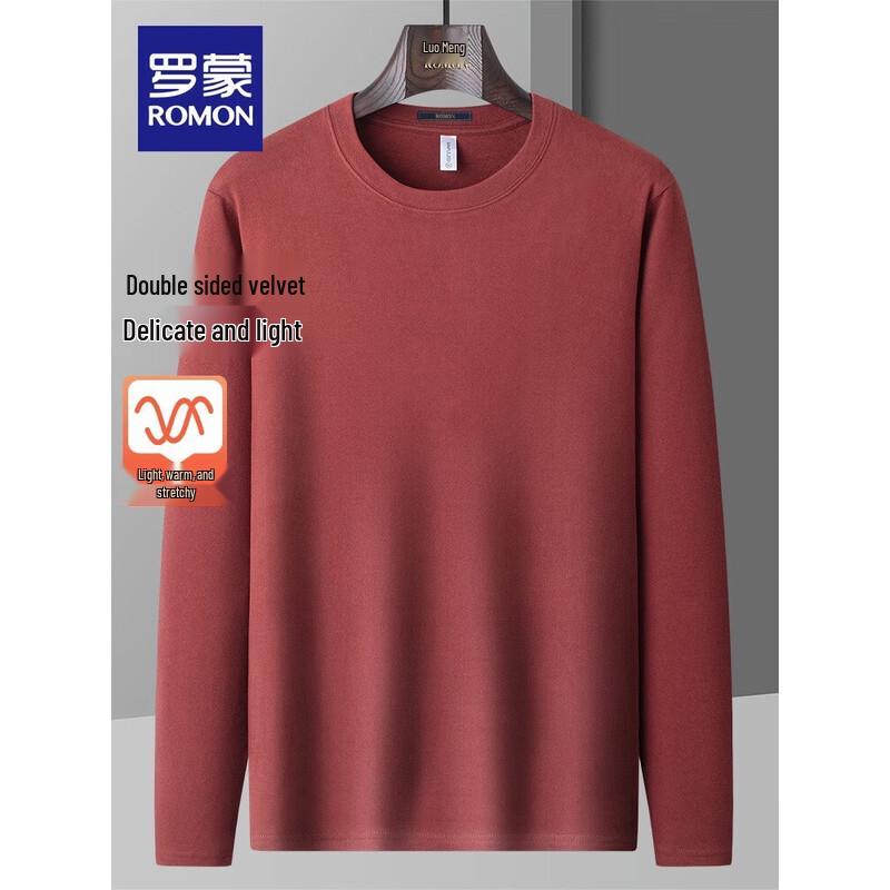 Romon Men's Thermal Knit Crew Neck Sweater