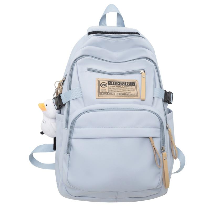 Schoolbag Casual Versatile School Bag College Student Junior High School Large Capacity Simple Computer Backpack Men's and Women's Backpack Tide