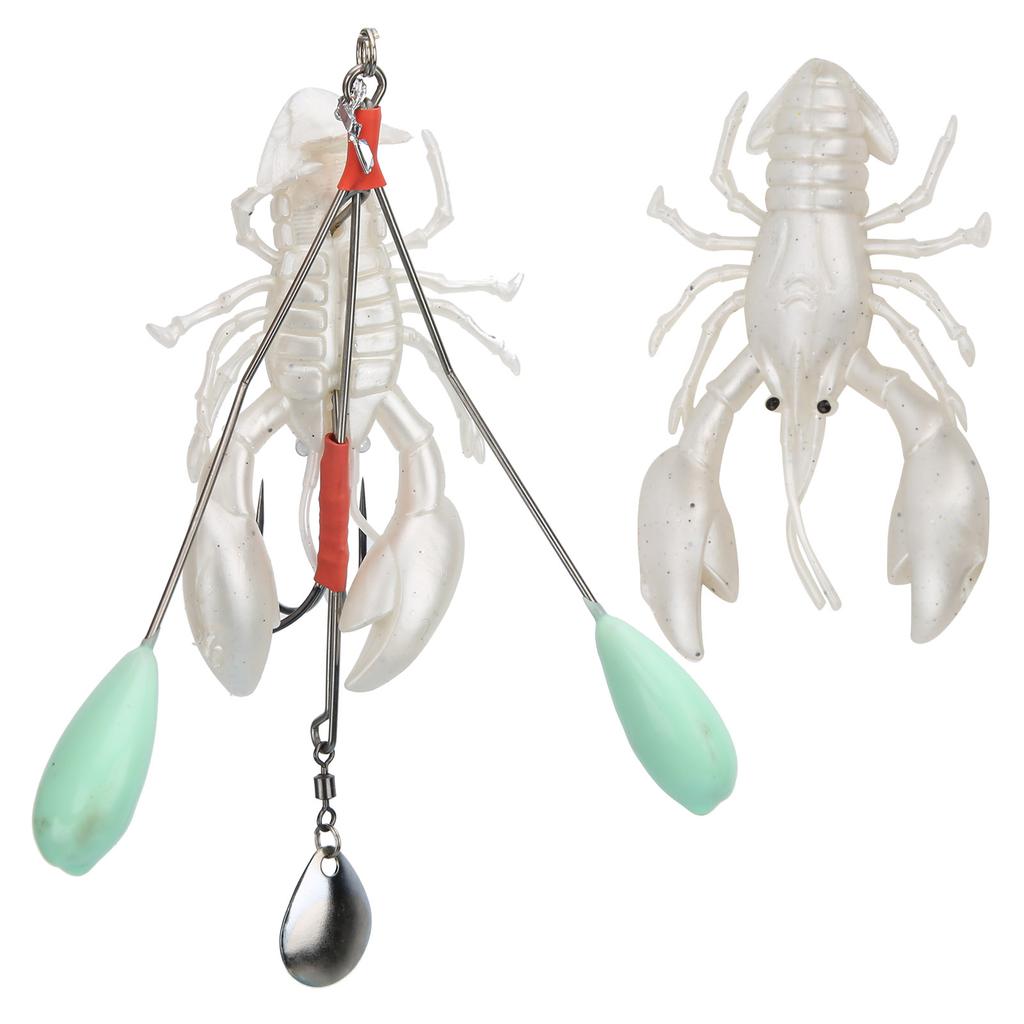 PVC Fishing Lifelike Lures Artificial Crayfish Shape Bait Sea Fishing Accessory