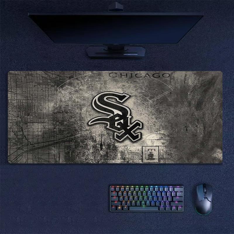 Chicago White Sox Color Mouse Pad Large Gaming Table Cushion Non-slip Laptop Tablet Big Mousepad XXL Mat Mini PC Playmat With Lock edge