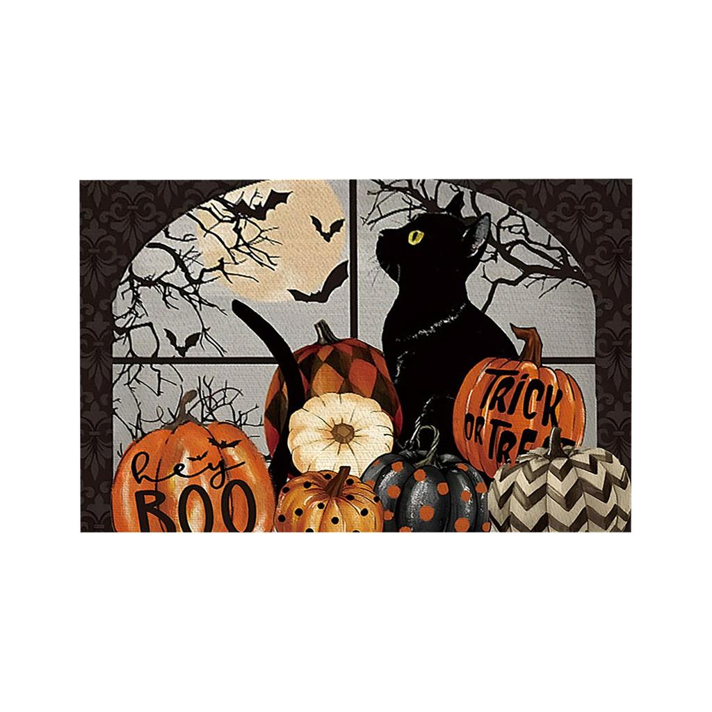 Duch, Kot, Halloween Meal Mat Zestaw 4, Sezonowy, Jesienny Mat Stołowy
