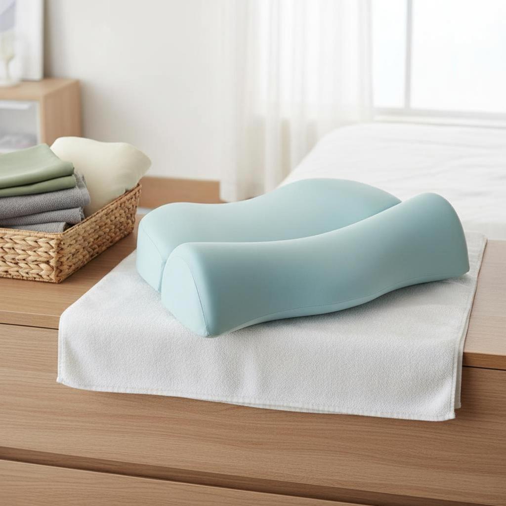 Foam Cervical Nighttime Comfort Pillow Aid Shaped