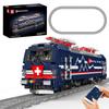 Mould King 12045 Electric Locomotive Model Building 3072 APP Remote Control RC Railway Building Toy for Teens Perfect for Collections Gifts Blocks,