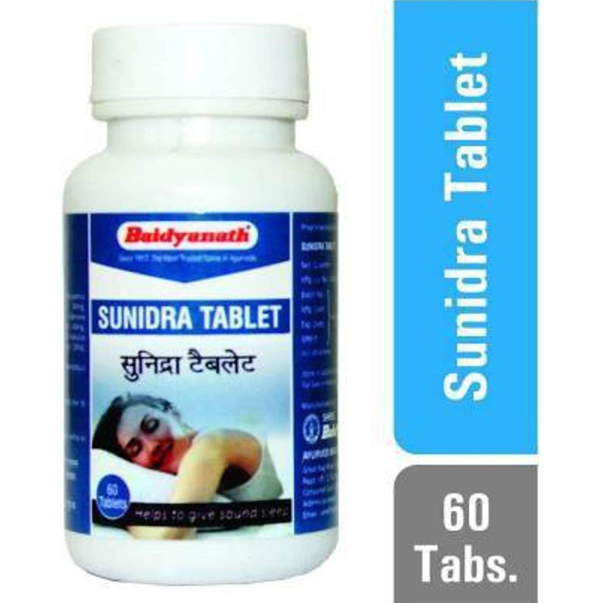 

Baidyanath Asli Ayurved Sunidra Tablet 60 Tablets Pack Of 1 Non-Habit Sleeping Aid For Restful Sleep