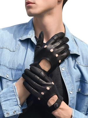 Leather Driving Summer Sheep Leather Driving For Present 170806 [GSG] Gloves, Men's Gloves, Leather, Thin, Gloves, Men's, Car, Unlined, Gloves,