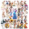35-50pcs Cute Bunny Sticker Rainbows Mushrooms Waterproof Graffiti Easter Decorations Diy Luggage Laptop Cup Phone Diary Book