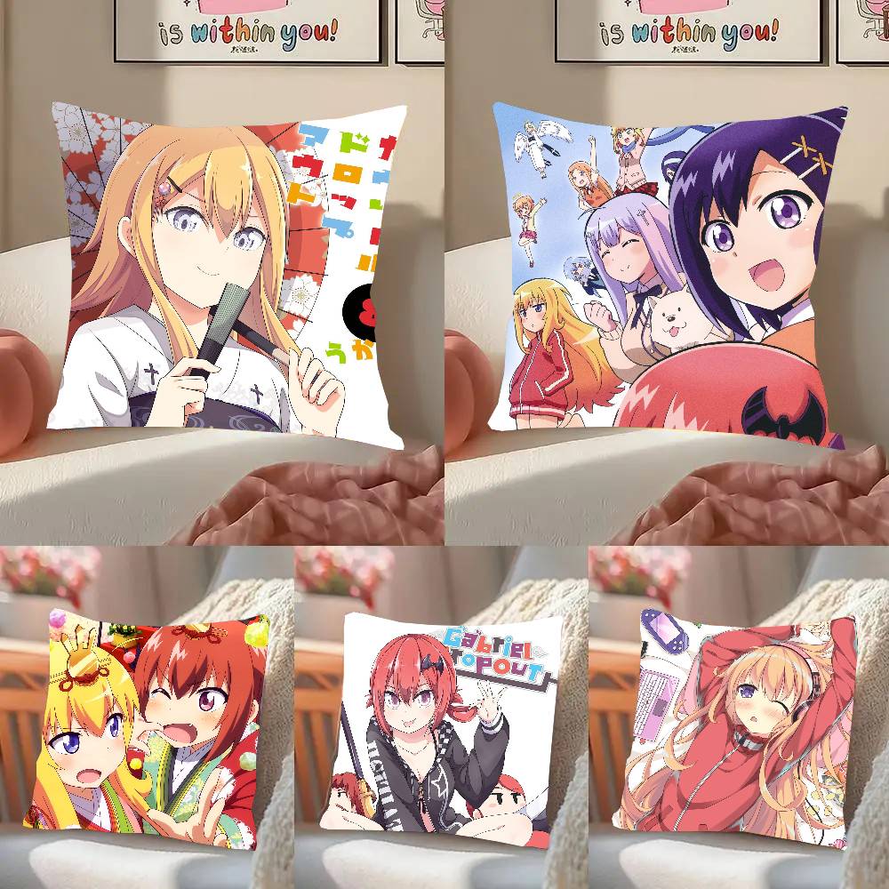 G-Gabriel Dropout Anime Pillow Case Fashion Square Pillowcase Bedroom Sofa Room Ins Decoration Leisure