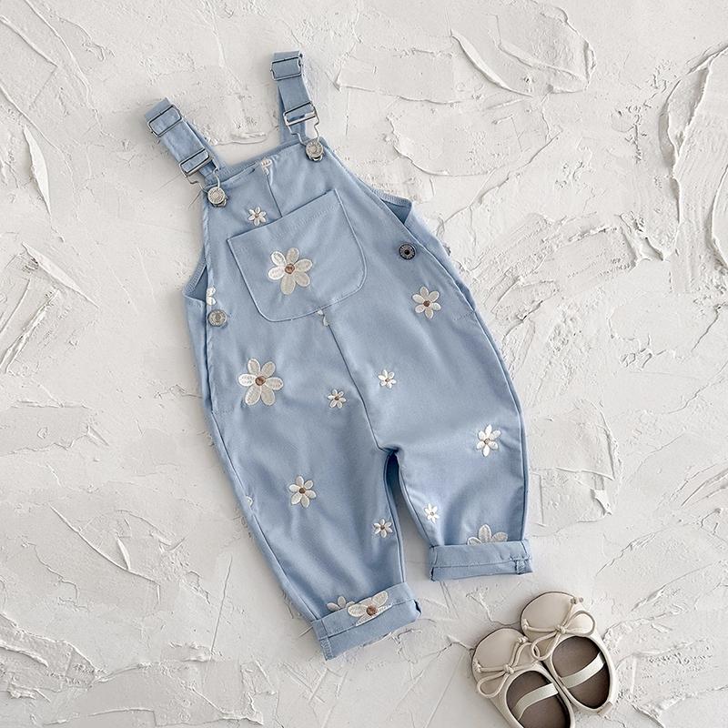 Summer Baby Rompers Fashion Embroidery Sleeveless Knitting Infant Kids Boys Girls Strap Jumpsuits