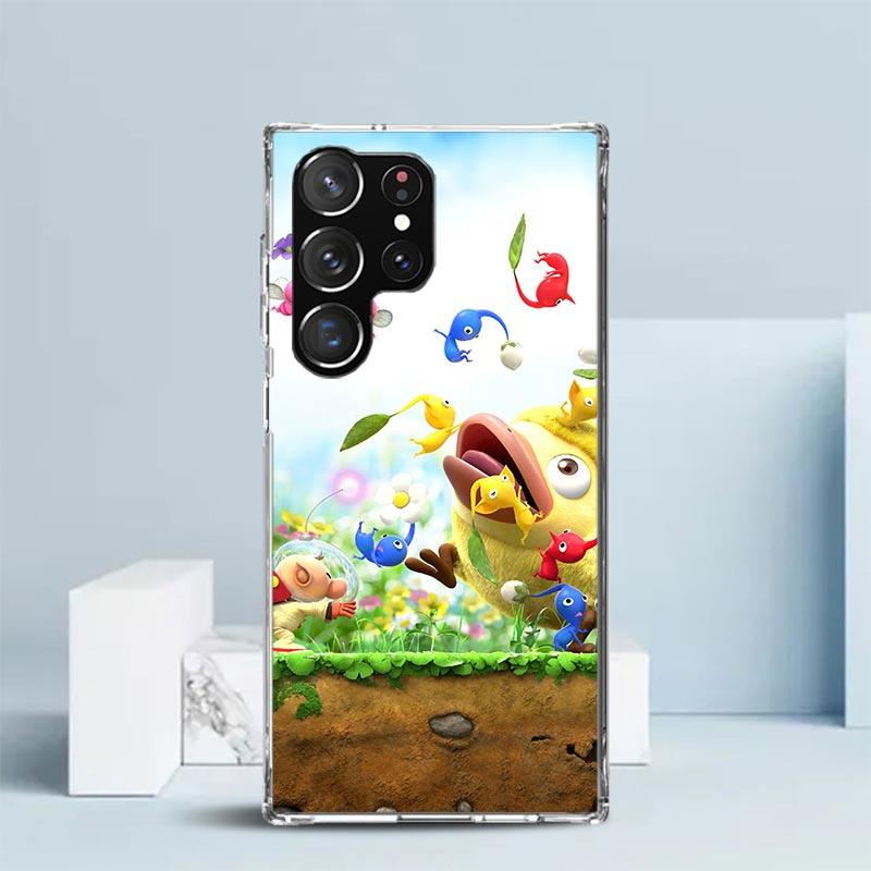 Game P-PikminS 4 Soft Cover for Samsung Galaxy S25 Edge S26 S24 S23 Ultra Phone Case S22 S21 Plus S20 FE Print Pattern Shell Gal