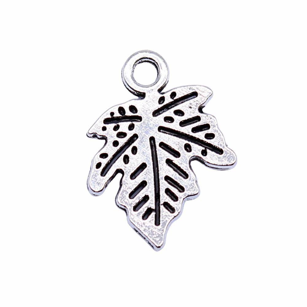Filigree Leaf Charms Antique Alloy Pendants For Nature Inspired Jewelry
