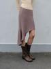 Sopeulleo Anna Unbalance Skirt_Brown