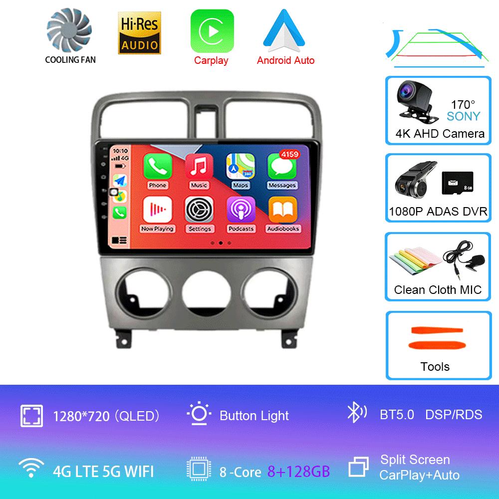 For Subaru Forester SG 2004 - 2008 Car Radio Android 14 Carplay Navigation GPS Multimedia Player 5GWiFi+4G Stereo 2 DIN BT Auto